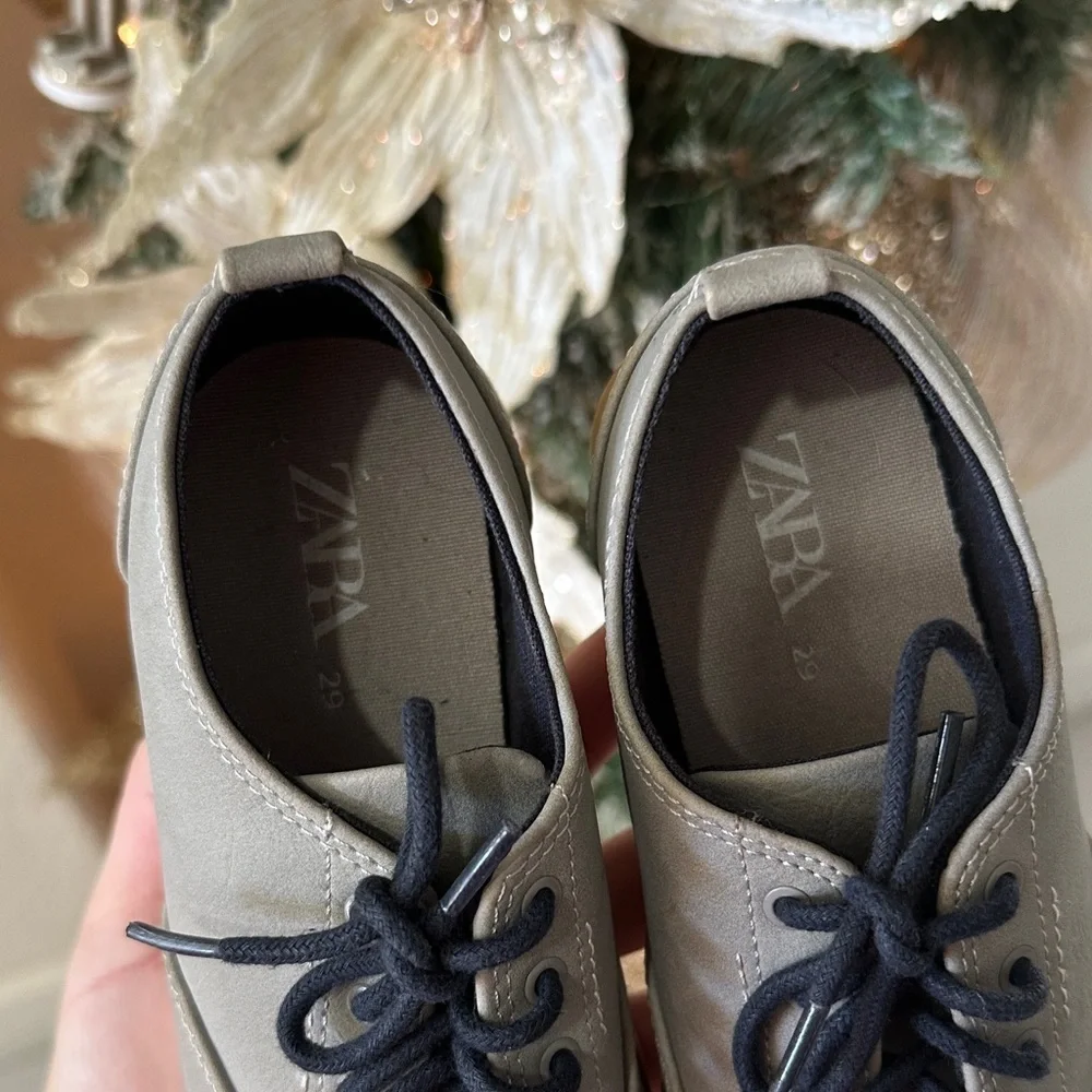 Zara Kids Gray Dress Shoes